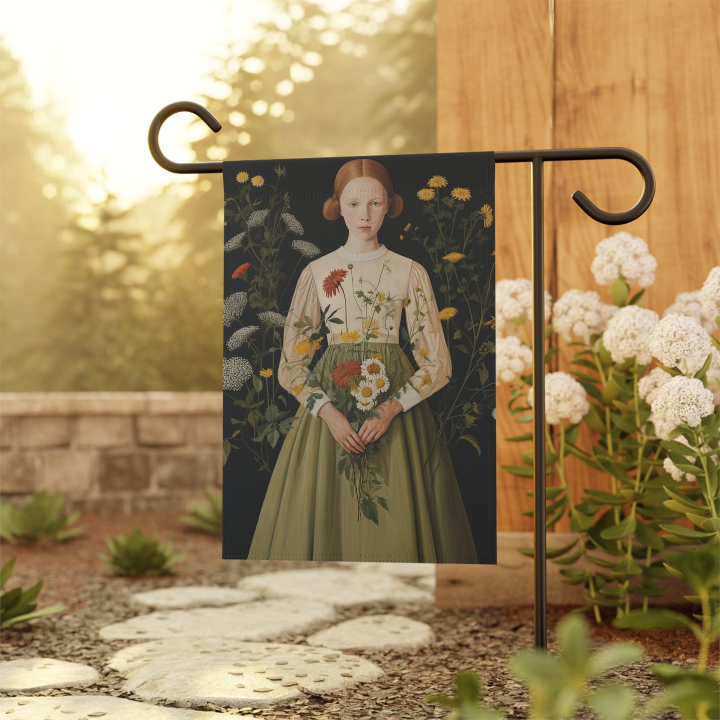 Primitive Girl Garden & House Banner