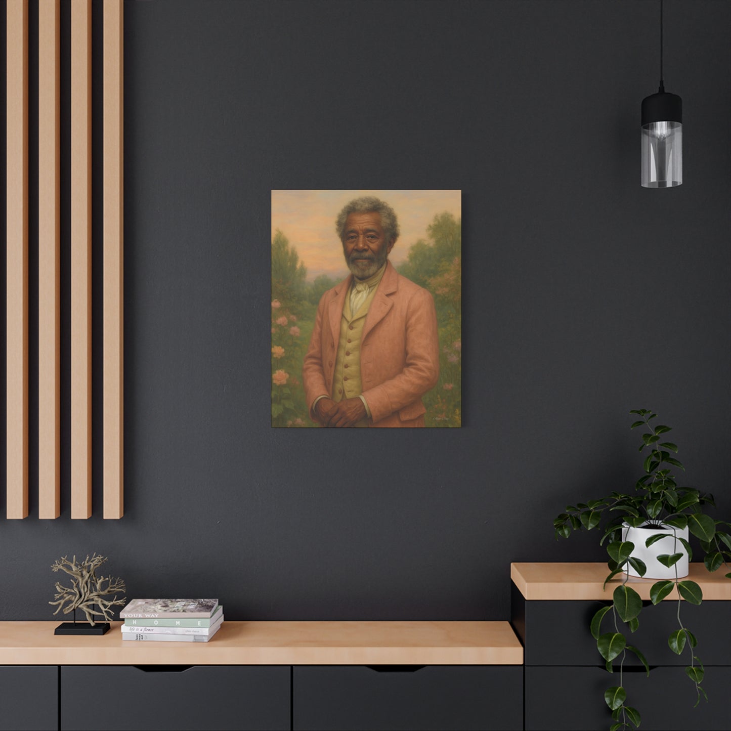 Elegant Stretched Canvas Art Print, Historical Portrait, Home Decor, Gift for History Lovers, Gallery Wall Art