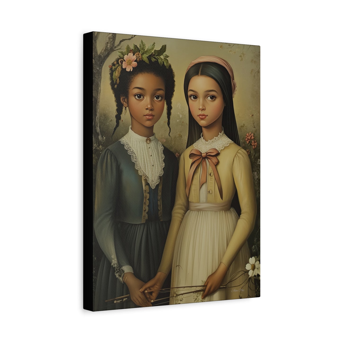 Stretched Matte Canvas Art Print - Diverse Sisterhood Portrait, Wall Decor, Gift for Home, Art Lovers, Gallery Wall