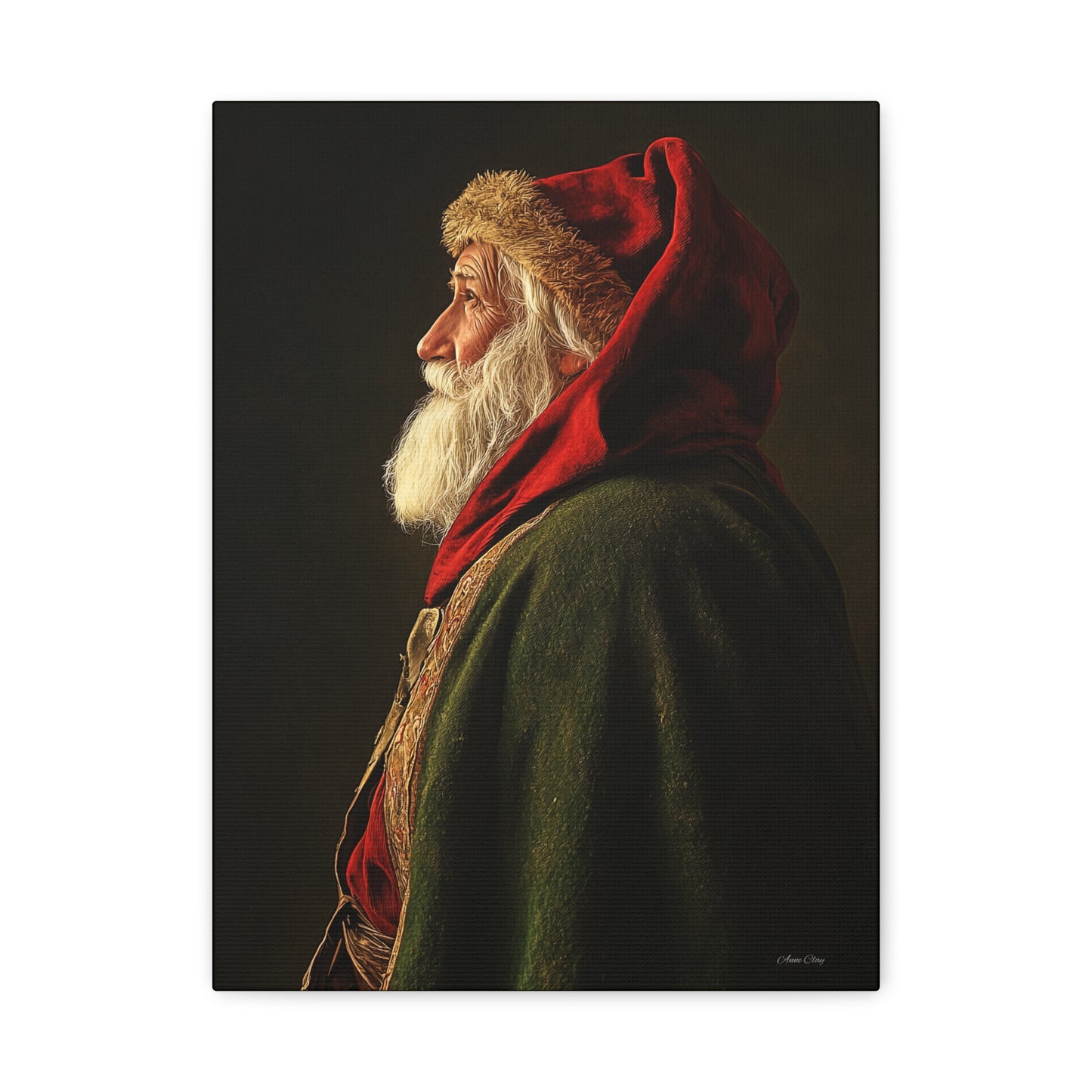 Spiritual Santa Matte Canvas, Stretched, 1.25"