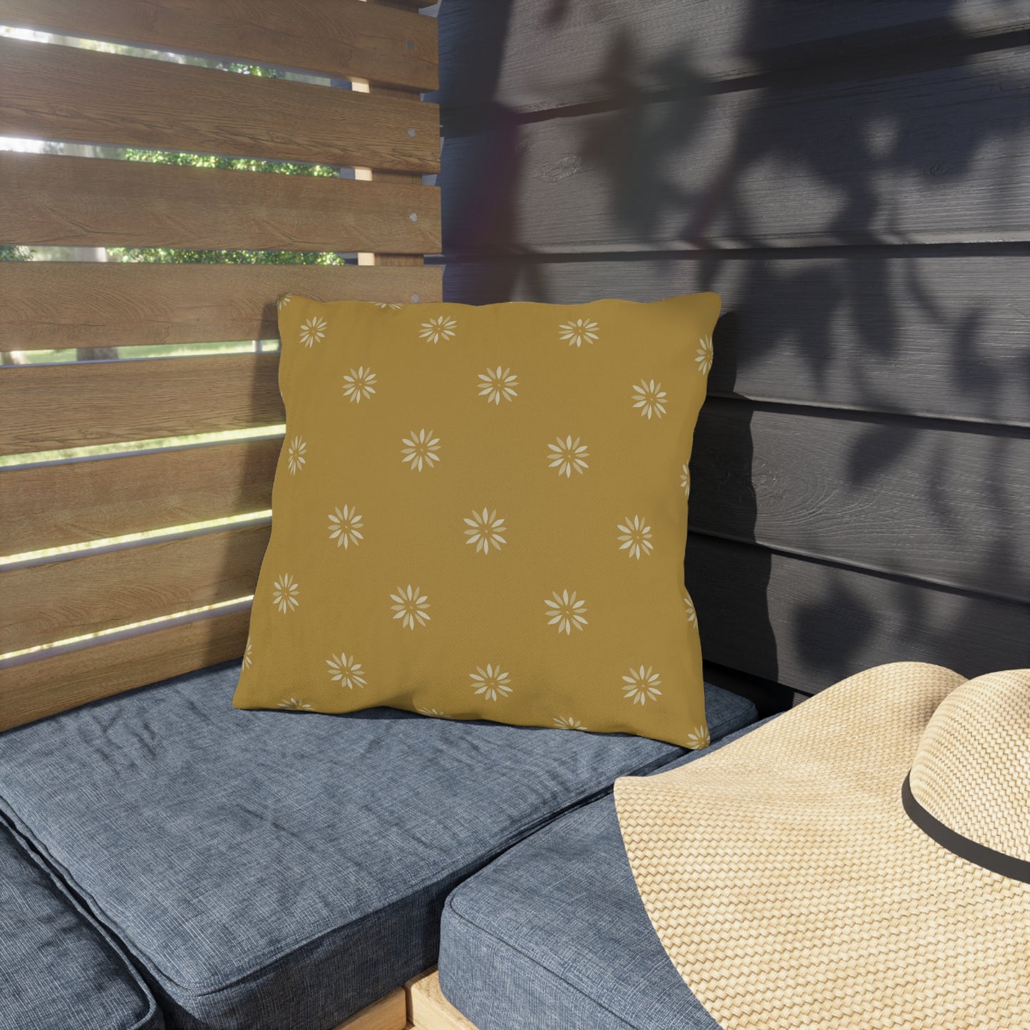 Sunny Floral Outdoor Pillows - Cozy Throw Cushions for Patio and Garden Decor