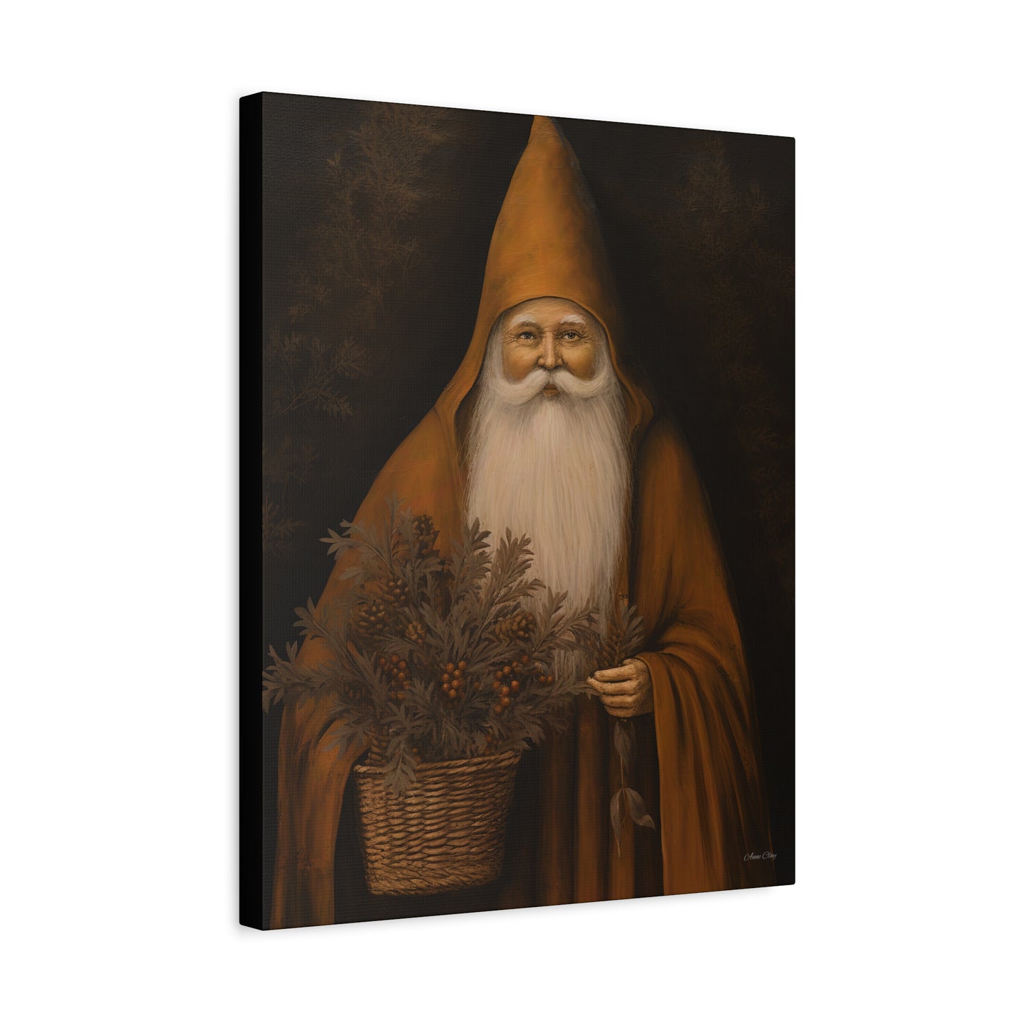 Perfect Prim Santa Matte Canvas, Stretched, 1.25"