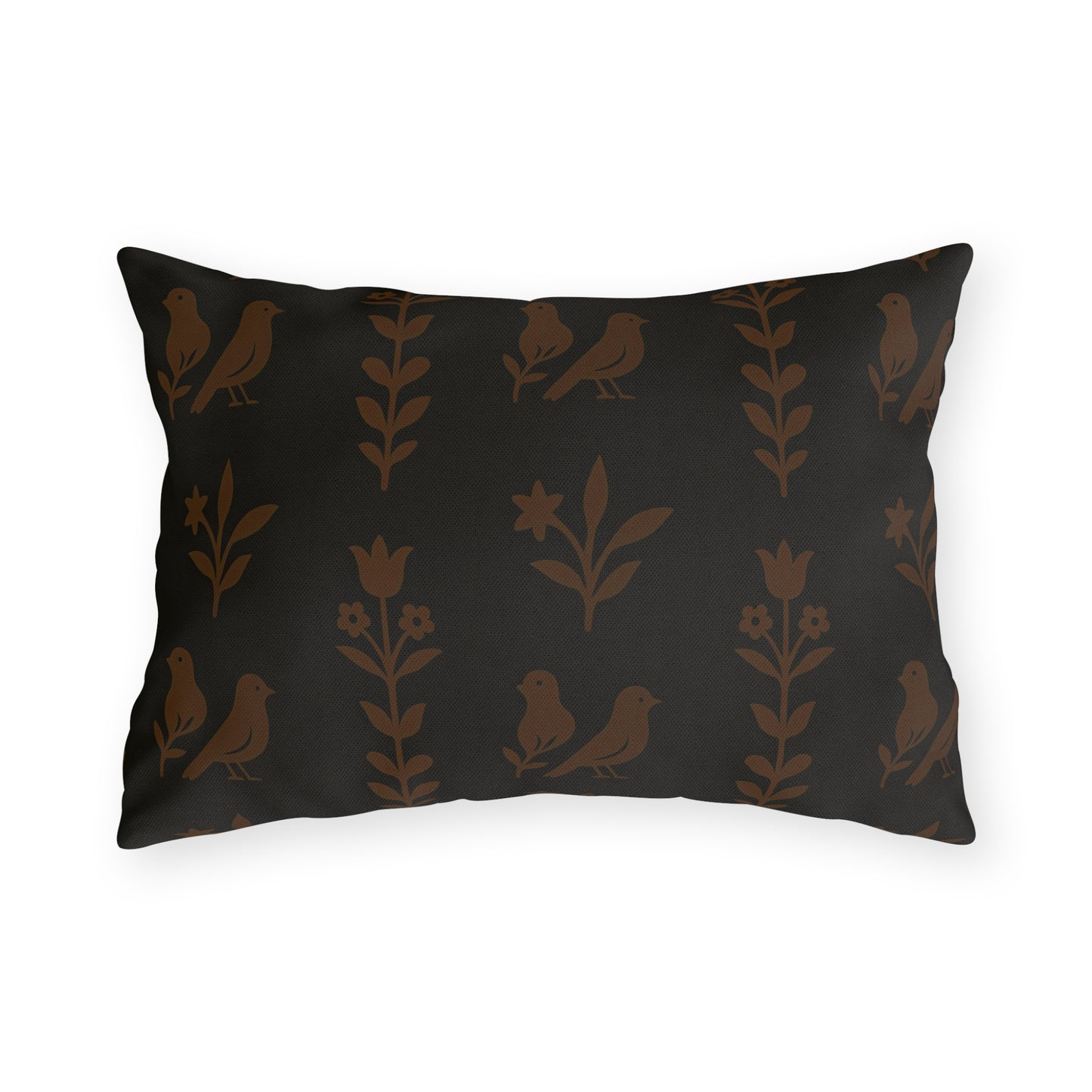 Chic Outdoor Pillows with Bird and Floral Design, Patio Decor,Garden Cushions, Boho Style, Cozy Home Accessories