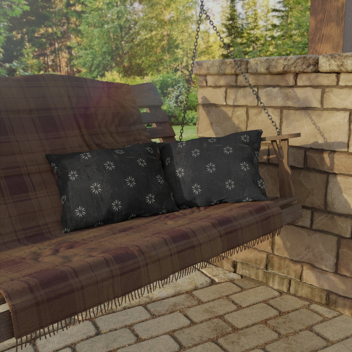 Boho Outdoor Pillows with Floral Design for Cozy Patio Decor