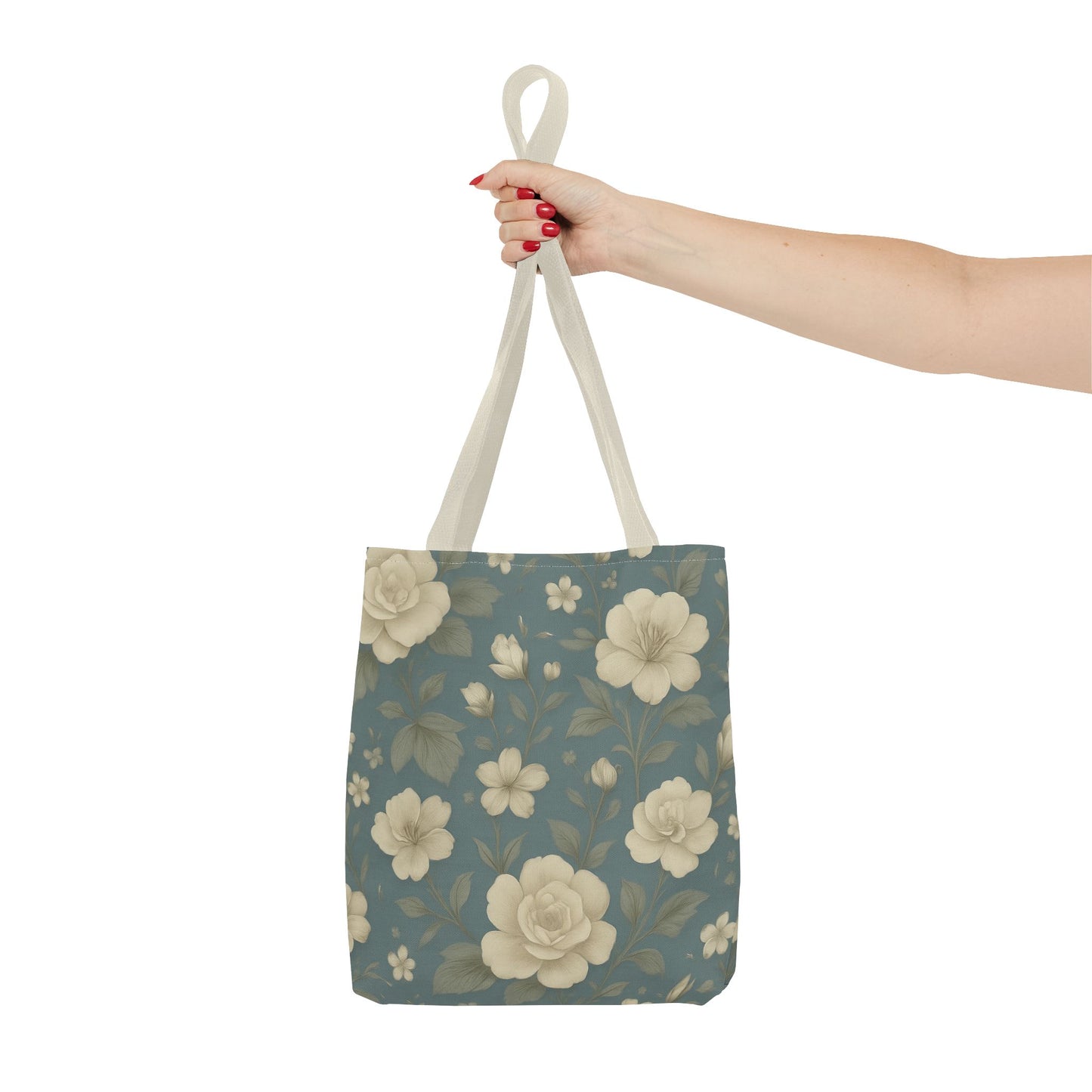 Floral Canvas Tote Bag - Ideal for Everyday Use, Beach Days, Gift for Her, Shopping, Eco-Friendly
