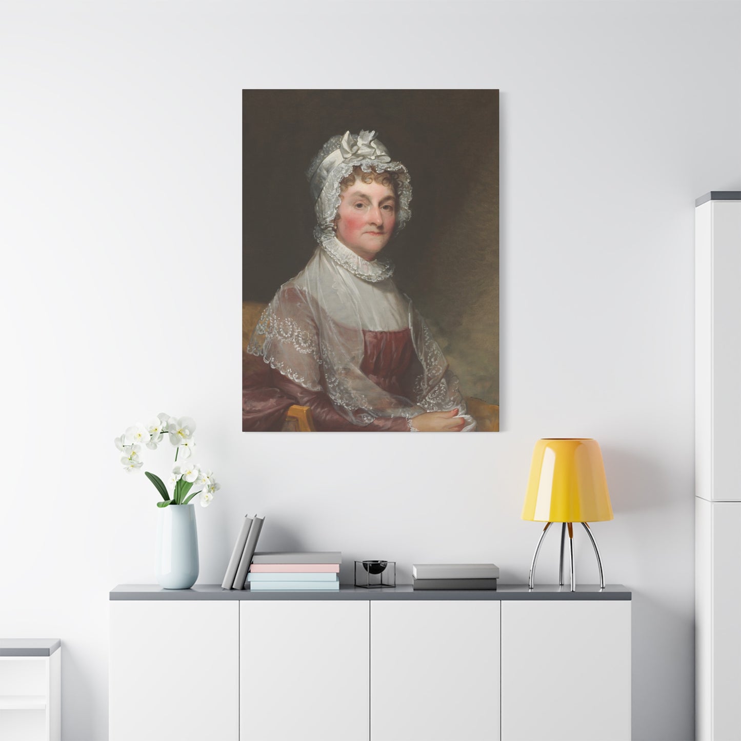 Abigail Adams wife of President John Adams Canvas Wall Art - Elegant Vintage Portrait of a Lady