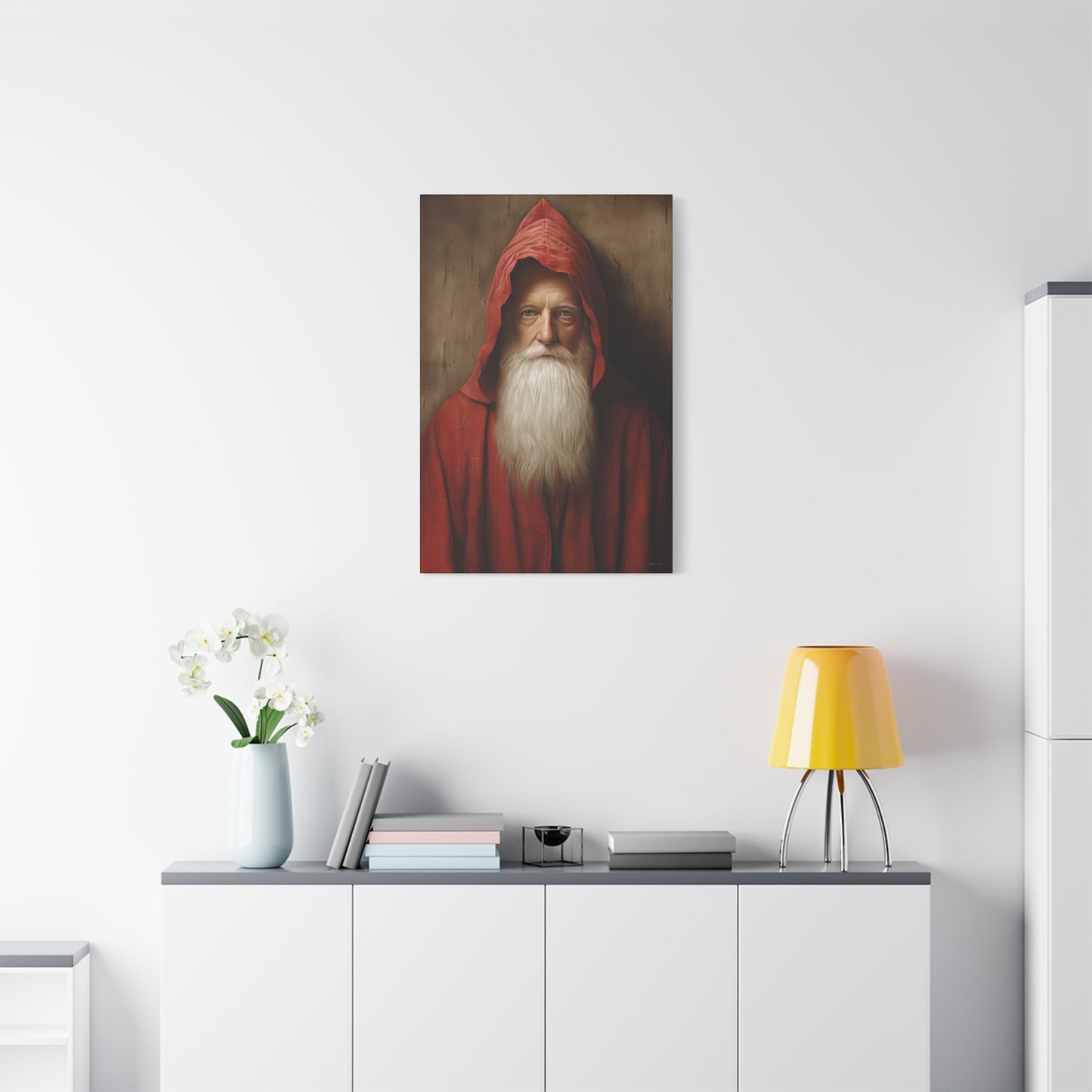Mysterious Santa Matte Canvas, Stretched, 1.25"