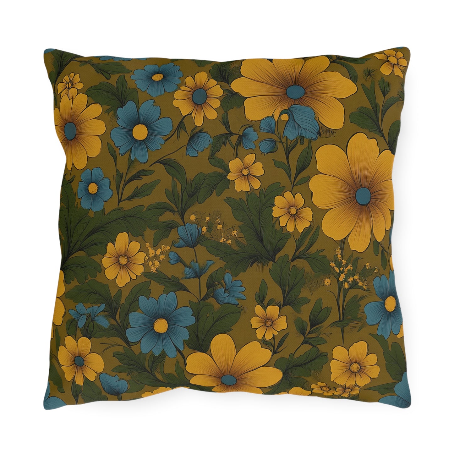 Bohemian Floral Outdoor Pillows, Vibrant Garden Decor, Patio Accessories, Spring/Summer Vibes, Outdoor Seating Style