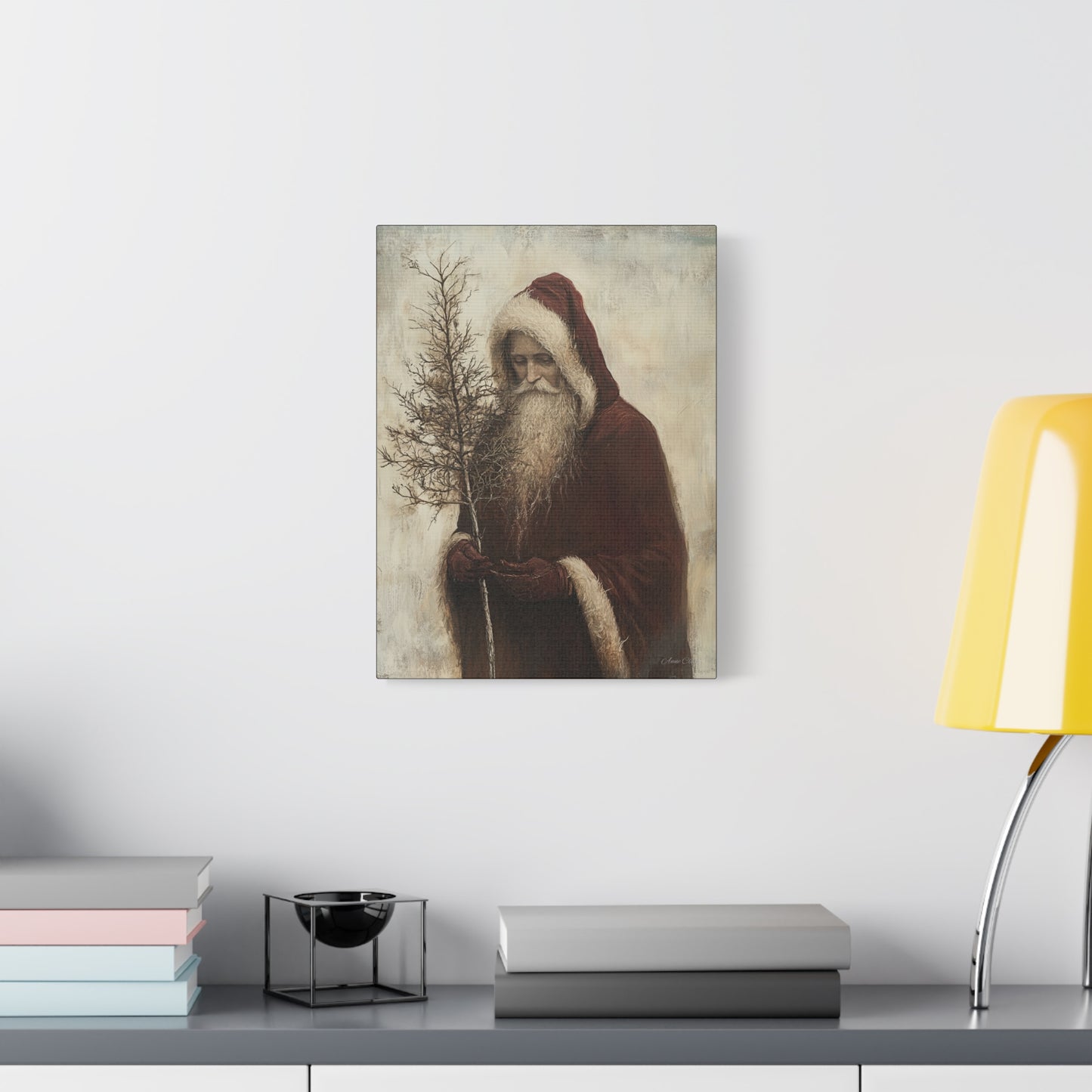 WS Humble Santa Matte Canvas, Stretched, 1.25"