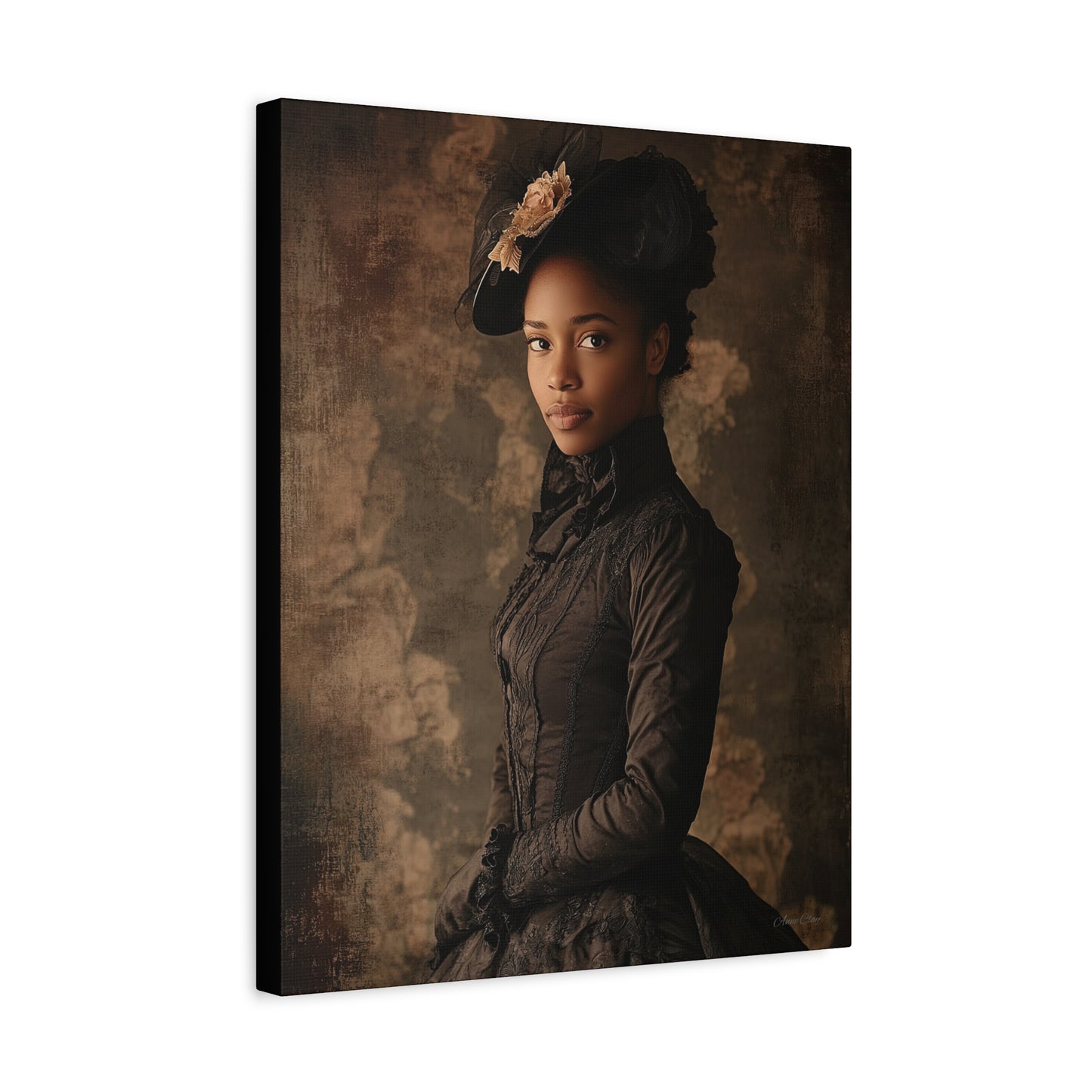 Virtue Elegant Vintage Canvas Art Print - Timeless Portrait Decor