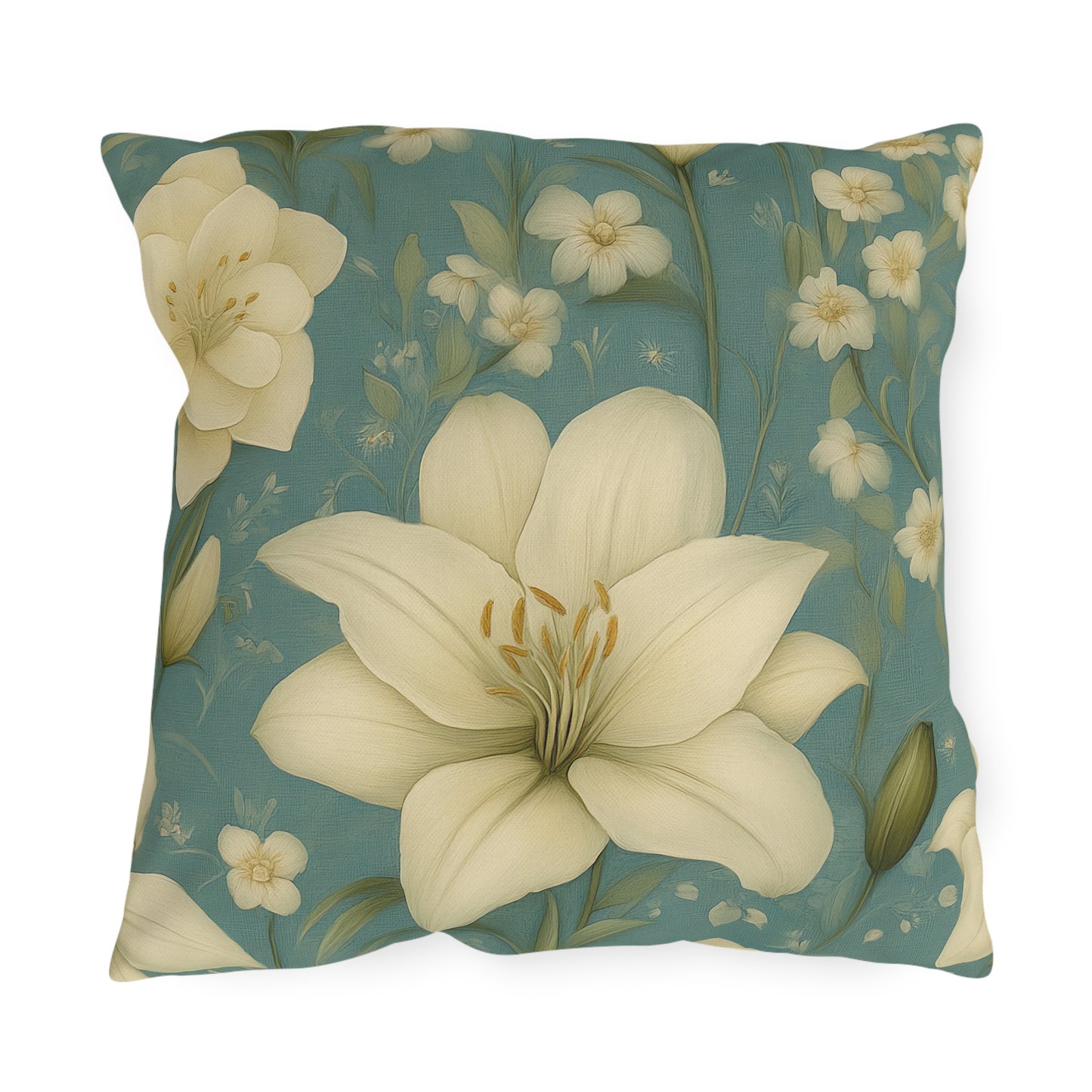 Serene Floral Outdoor Pillows - Garden Decor, Patio Cushion, Spring Vibes, Home Accents, Nature Inspired