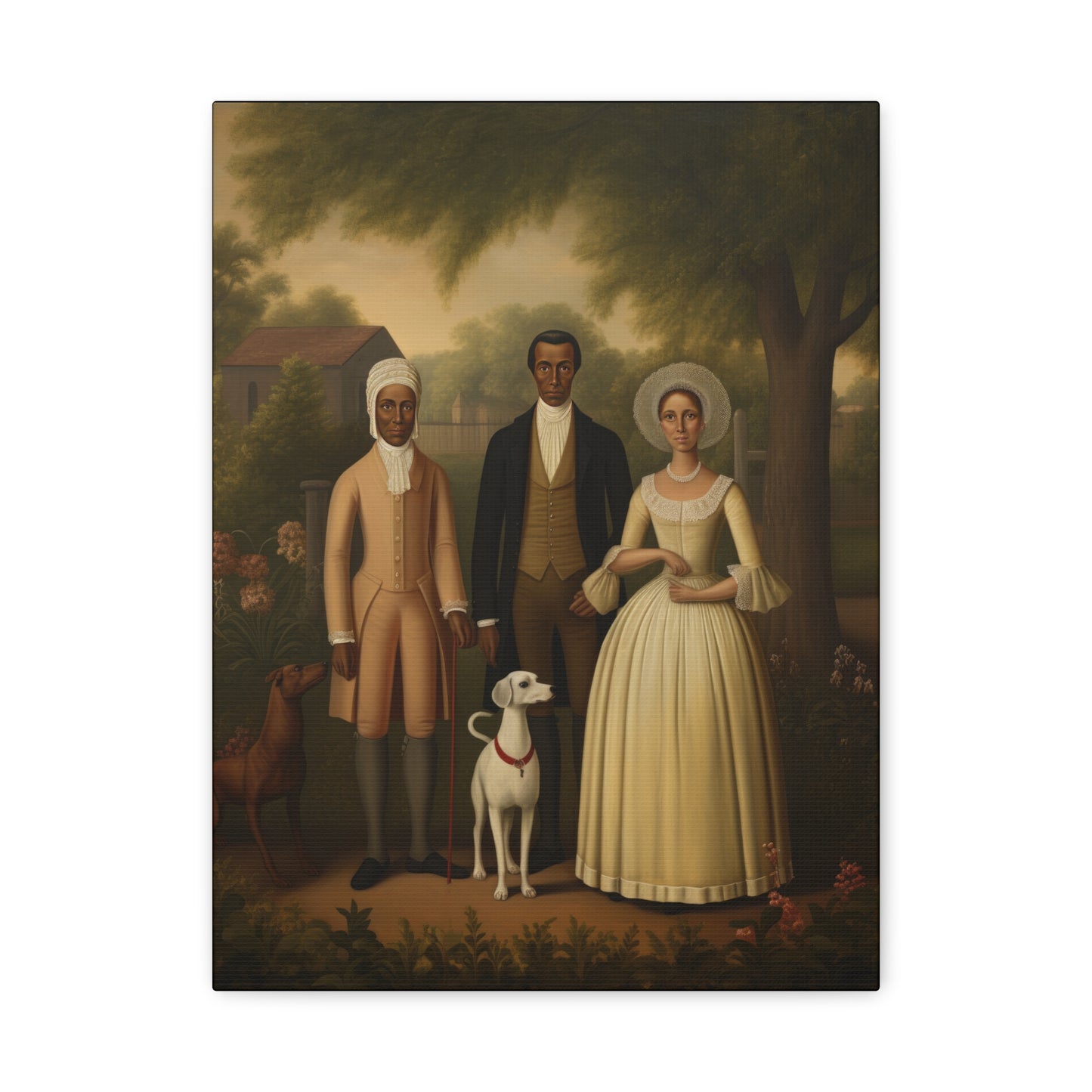 Vintage Portrait Canvas Print - Timeless Family Heritage Art for Home Decor