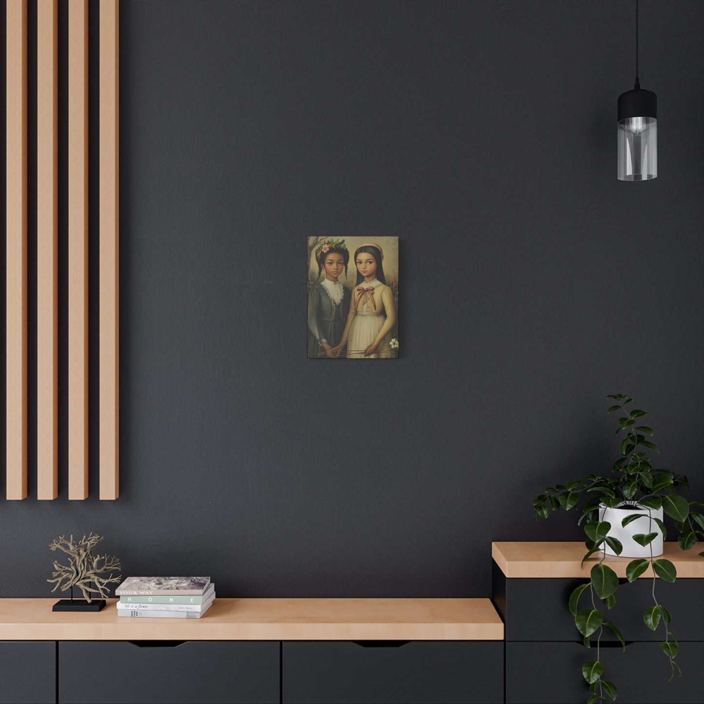 Stretched Matte Canvas Art Print - Diverse Sisterhood Portrait, Wall Decor, Gift for Home, Art Lovers, Gallery Wall