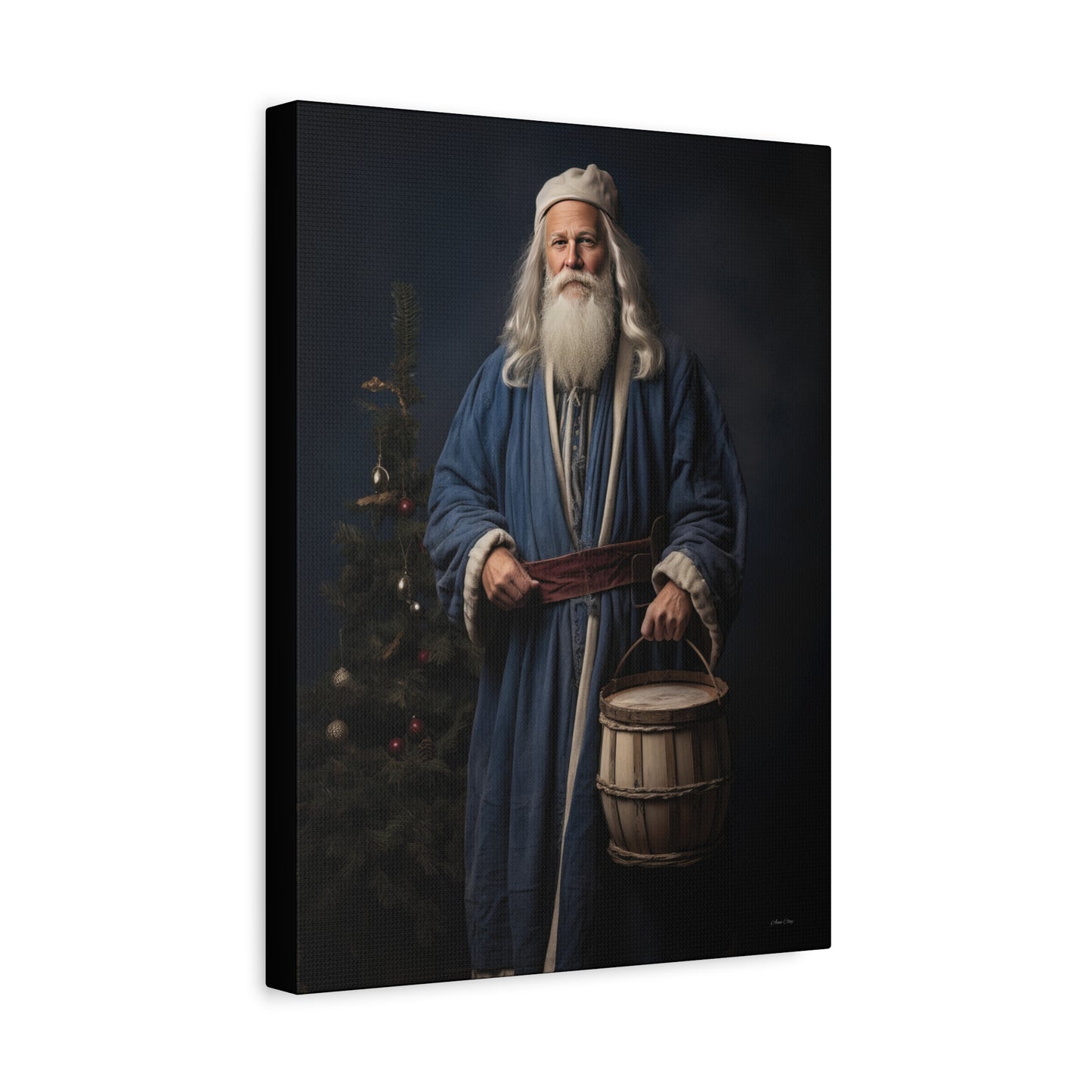 Colonial Everyday Santa Matte Canvas, Stretched, 1.25"