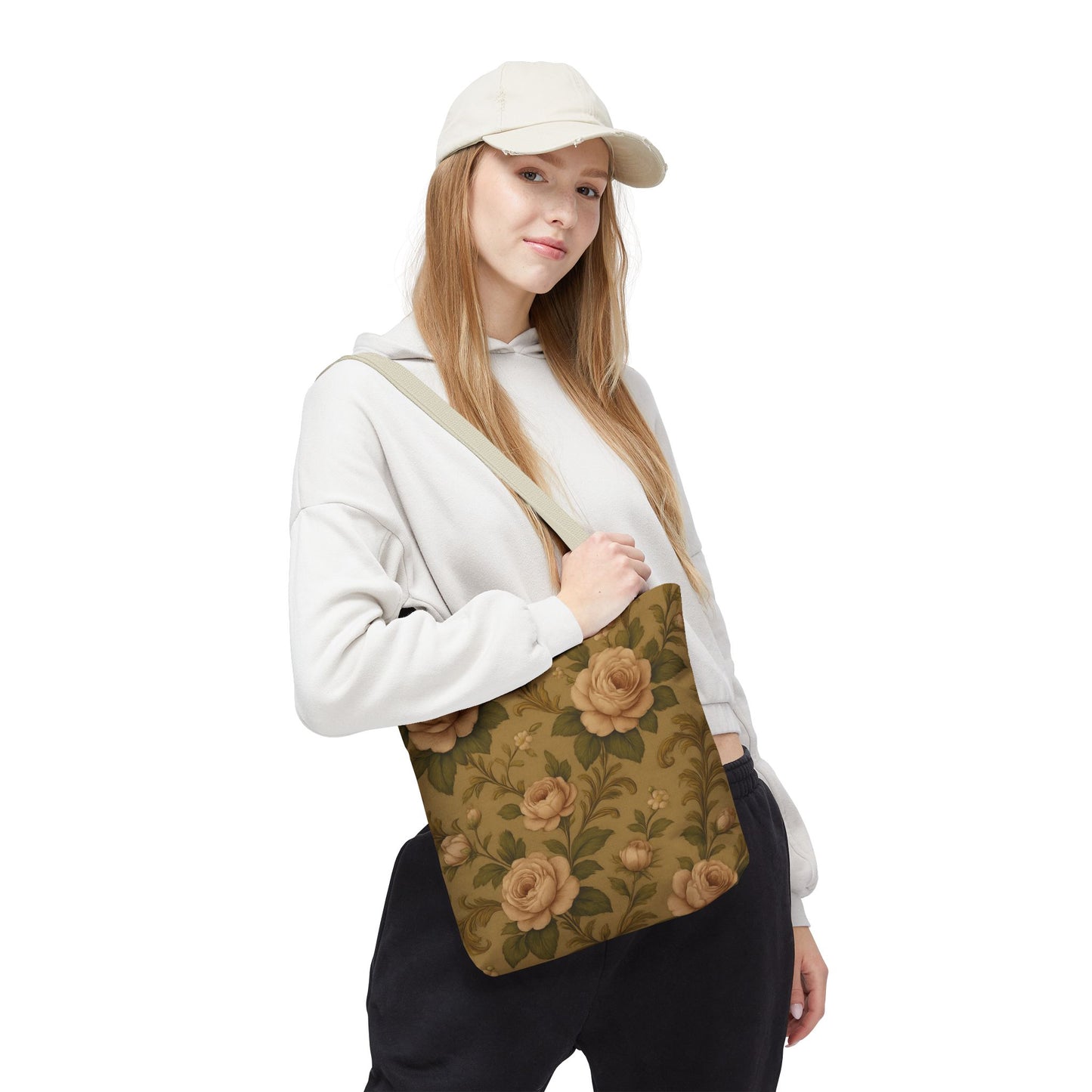 Vintage Floral Tote Bag, Stylish Grocery Bag, Eco-Friendly Tote, Chic Handbag, Gift for Her, Flower Prints