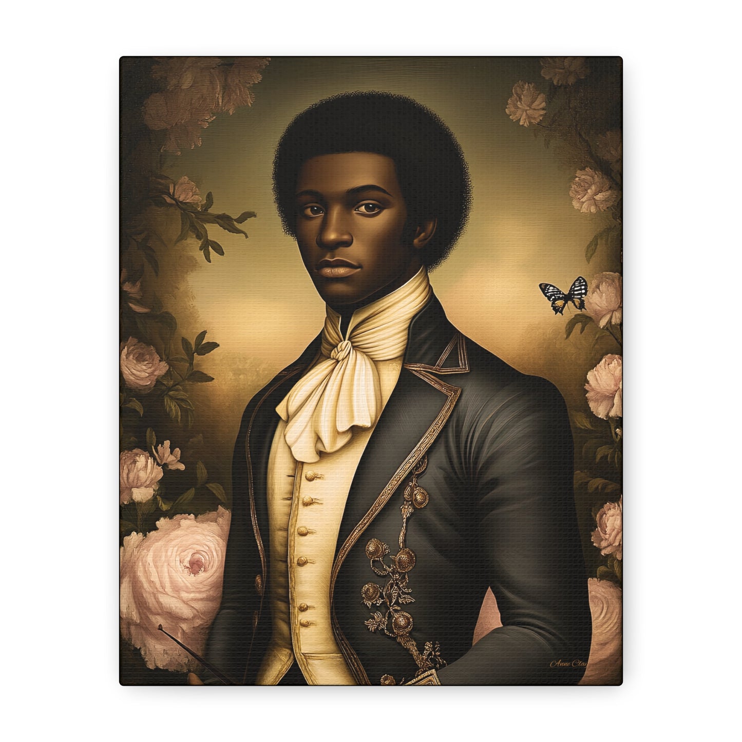 Elias Thorne – 18th Century Black Colonial Portrait | Bellewood Wall Art