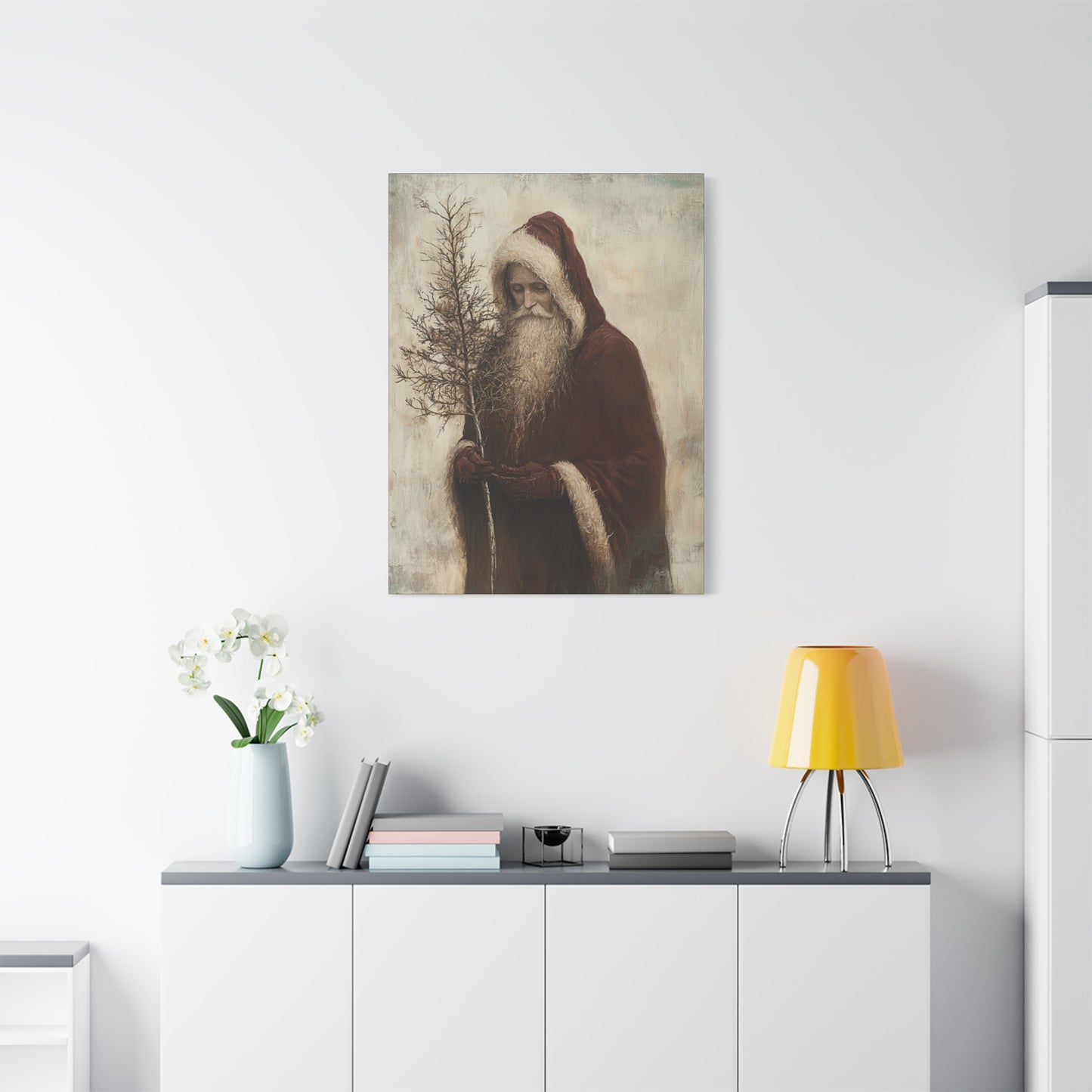 Humble Santa Matte Canvas, Stretched, 1.25"