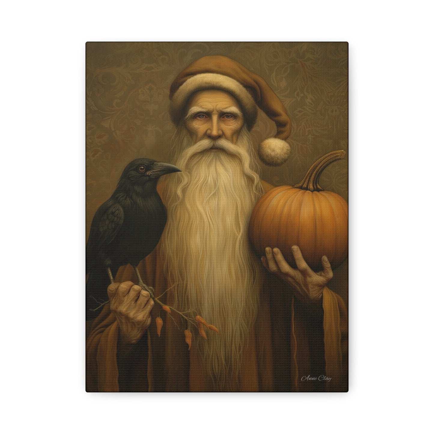 Autumnal Matte Canvas Art, Rustic Decor, Halloween Wall Art, Fall Home Decor, Perfect for Thanksgiving, Harvest Celebrations