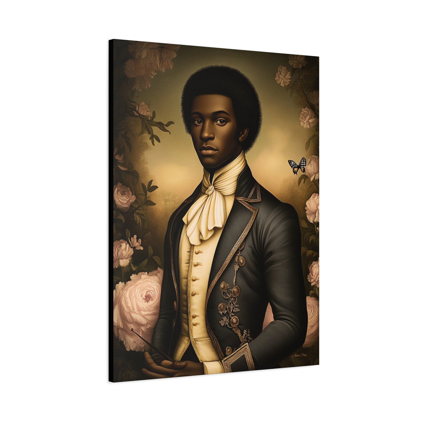 Elias Thorne – 18th Century Black Colonial Portrait | Bellewood Wall Art