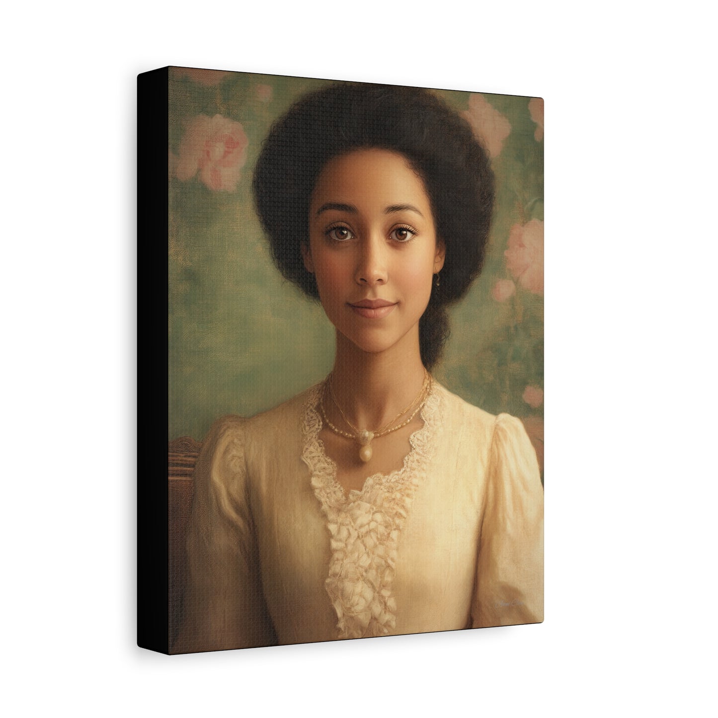 Elegant Portrait Canvas Print, Wall Art, Vintage Home Decor, Art for Living Room, Gallery Wall Decoration, Gift for Art Lovers