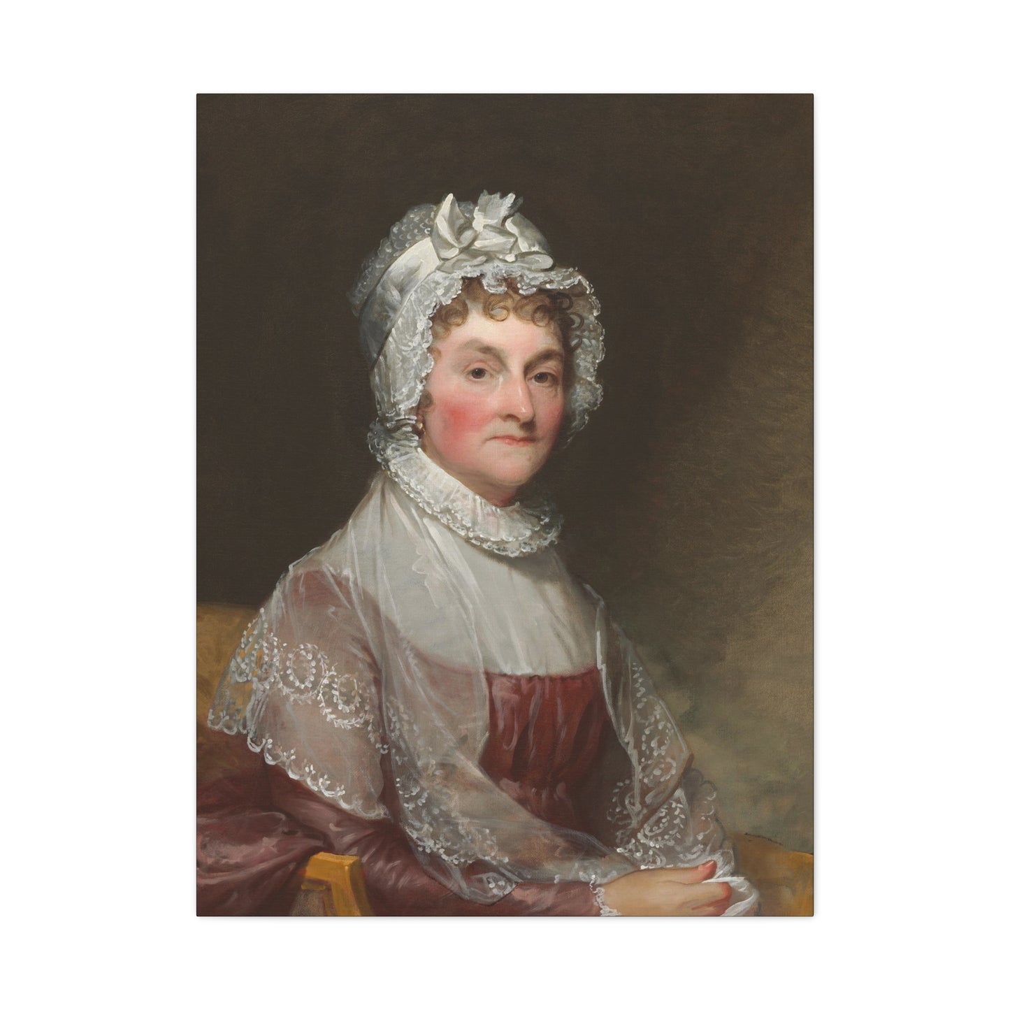 Abigail Adams wife of President John Adams Canvas Wall Art - Elegant Vintage Portrait of a Lady