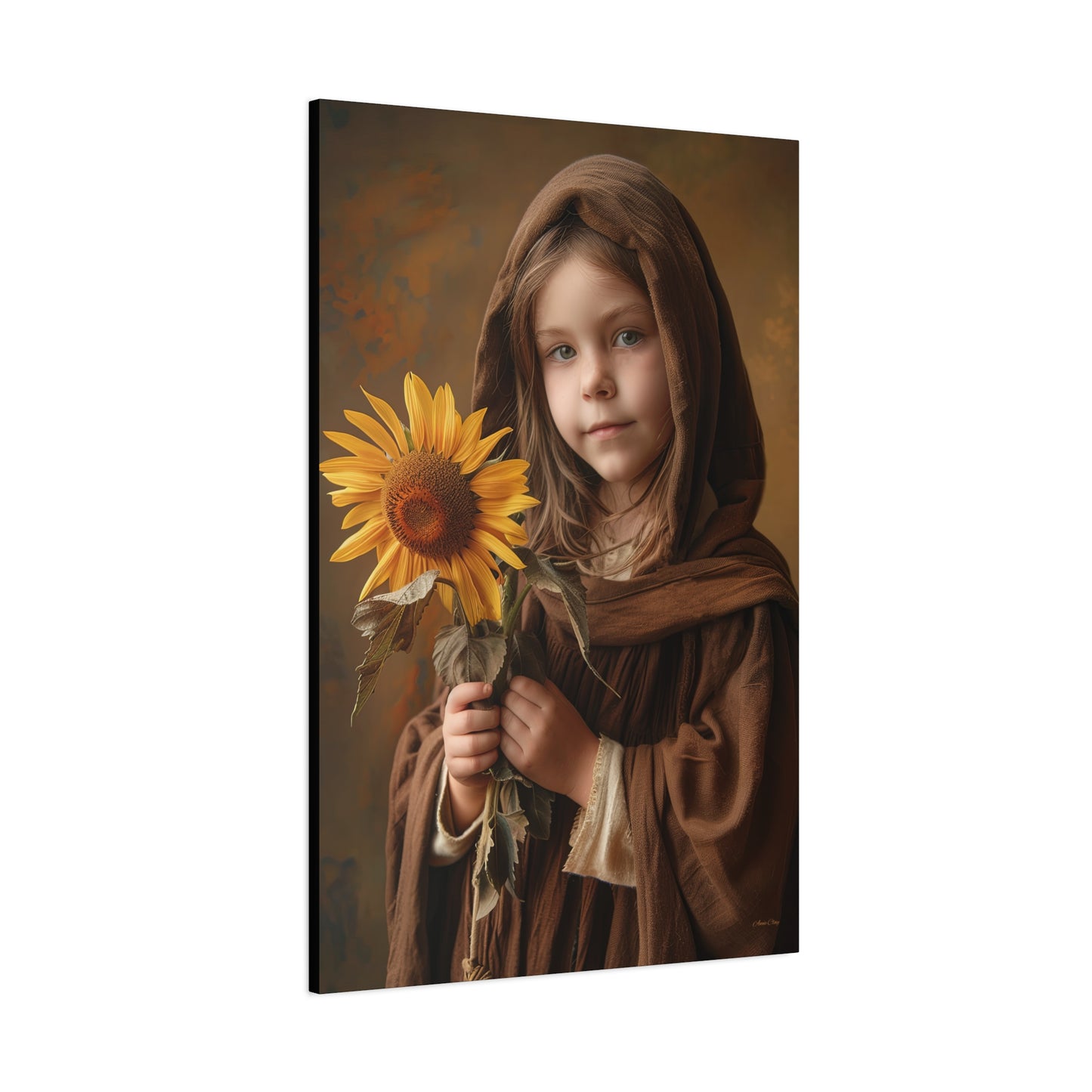 Sandy Sunflower Matte Canvas, Stretched, 1.25"