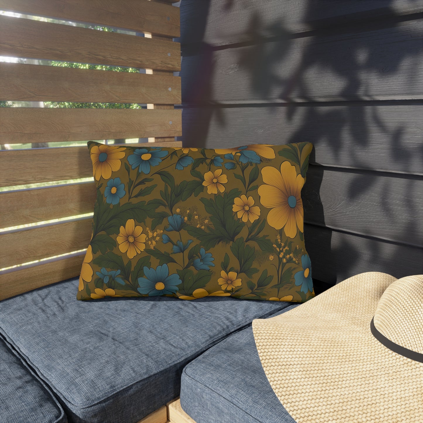 Bohemian Floral Outdoor Pillows, Vibrant Garden Decor, Patio Accessories, Spring/Summer Vibes, Outdoor Seating Style