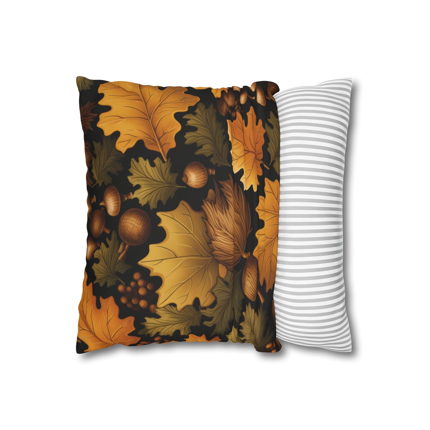 Fall Foliage Square Poly Canvas Pillowcase