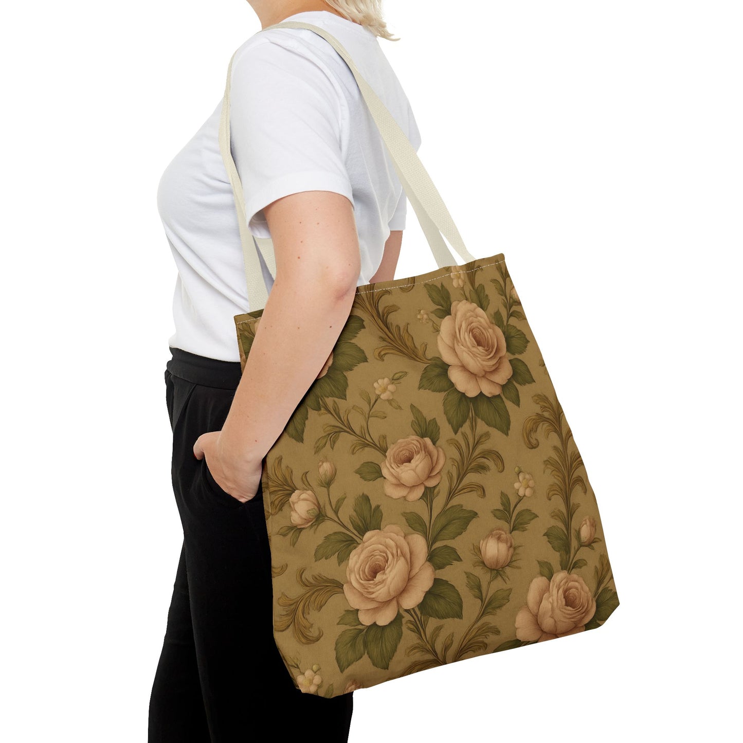 Vintage Floral Tote Bag, Stylish Grocery Bag, Eco-Friendly Tote, Chic Handbag, Gift for Her, Flower Prints