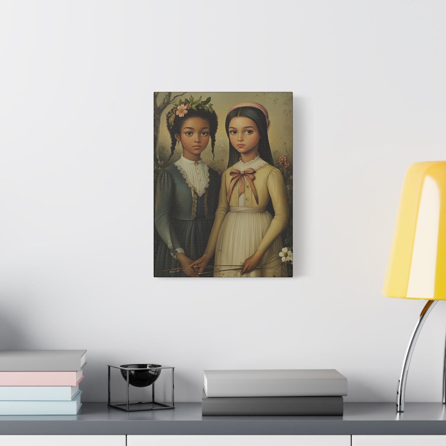 Stretched Matte Canvas Art Print - Diverse Sisterhood Portrait, Wall Decor, Gift for Home, Art Lovers, Gallery Wall
