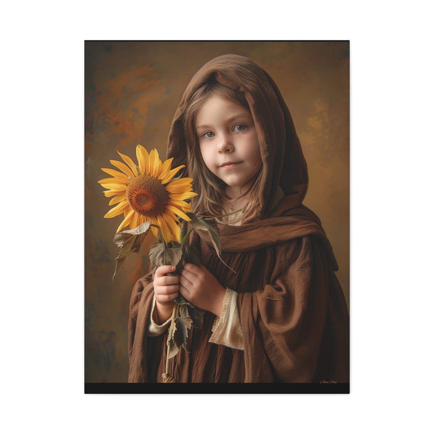 Sandy Sunflower Matte Canvas, Stretched, 1.25"