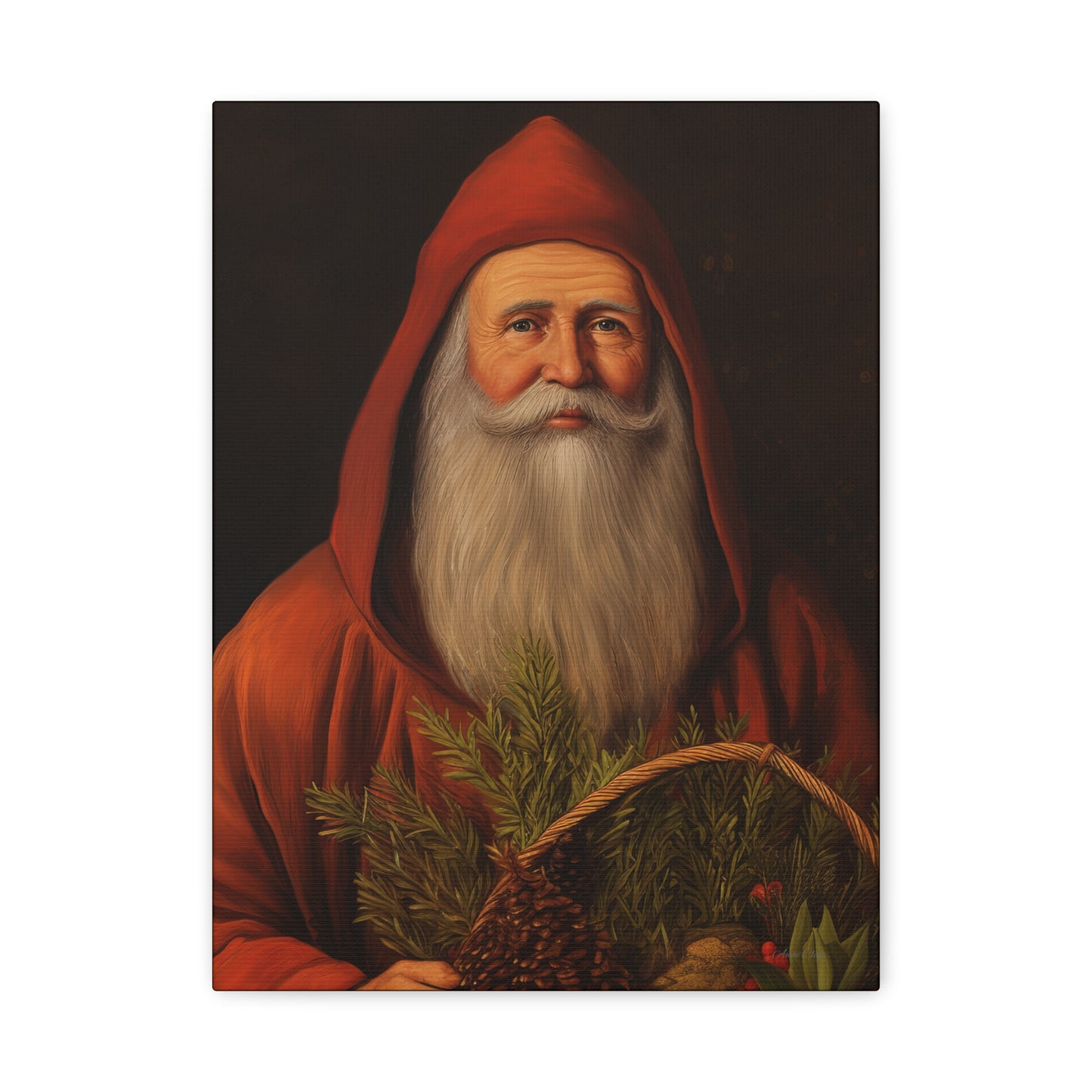 Sweet Red Santa Matte Canvas, Stretched, 1.25"