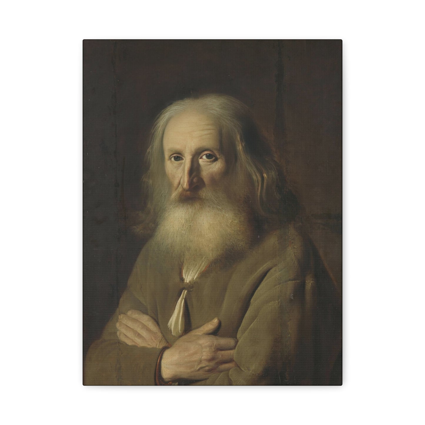 Old Farmer Portrait Matte Canvas, Stretched, 1.25"
