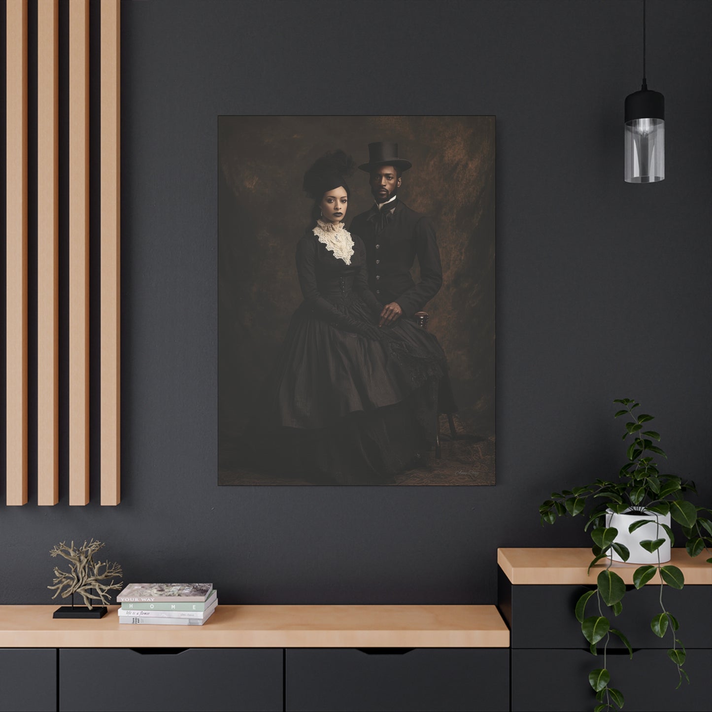 Best Friends: Elegant Victorian Canvas Art - Stretched 1.25" Wall Decor
