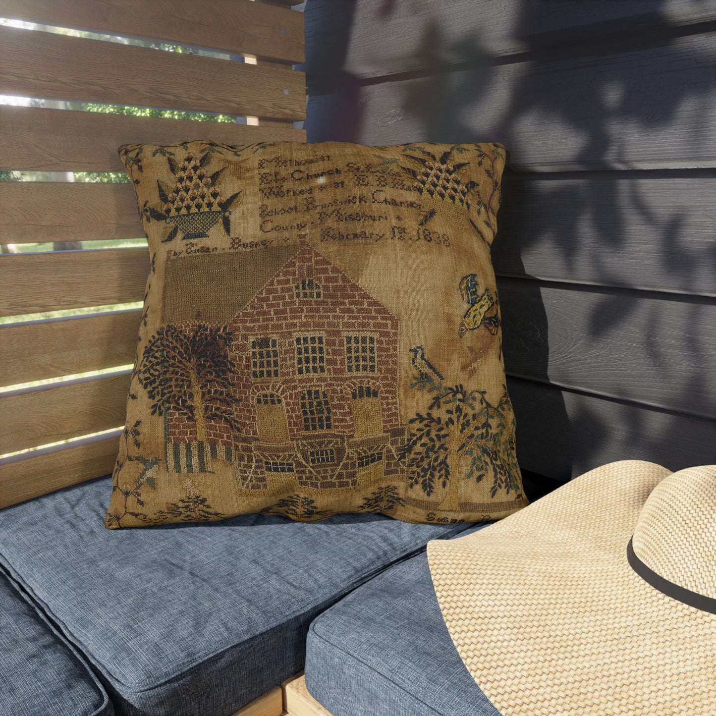 Gritty Prim Outdoor Pillows