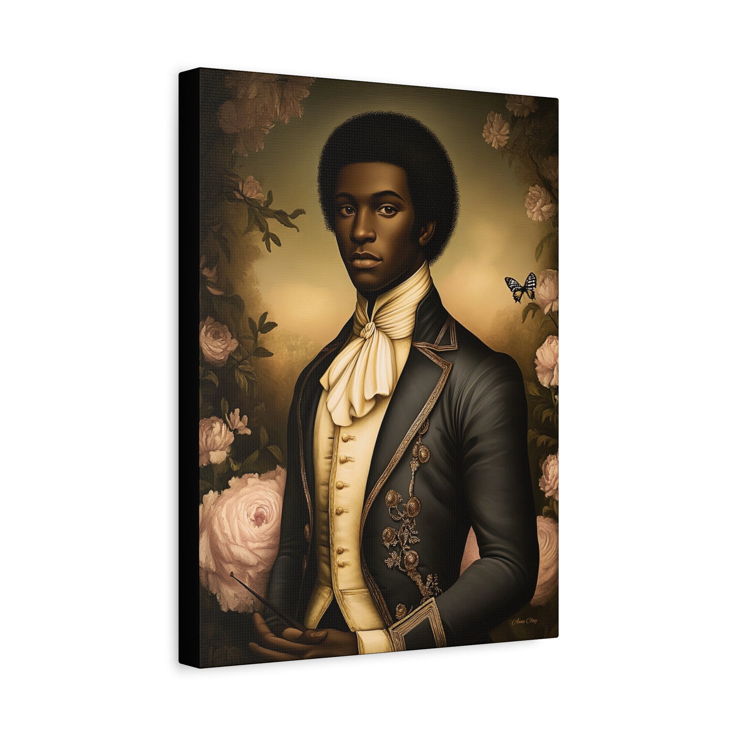 Elias Thorne – 18th Century Black Colonial Portrait | Bellewood Wall Art