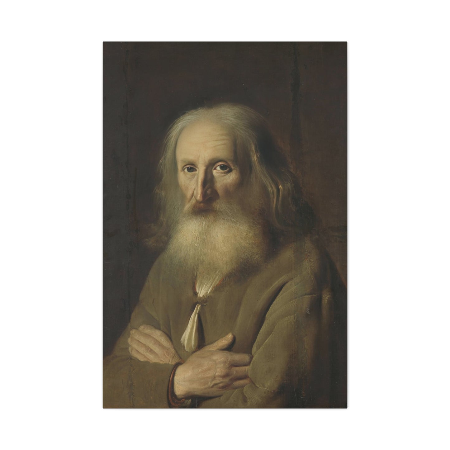 Old Farmer Portrait Matte Canvas, Stretched, 1.25"