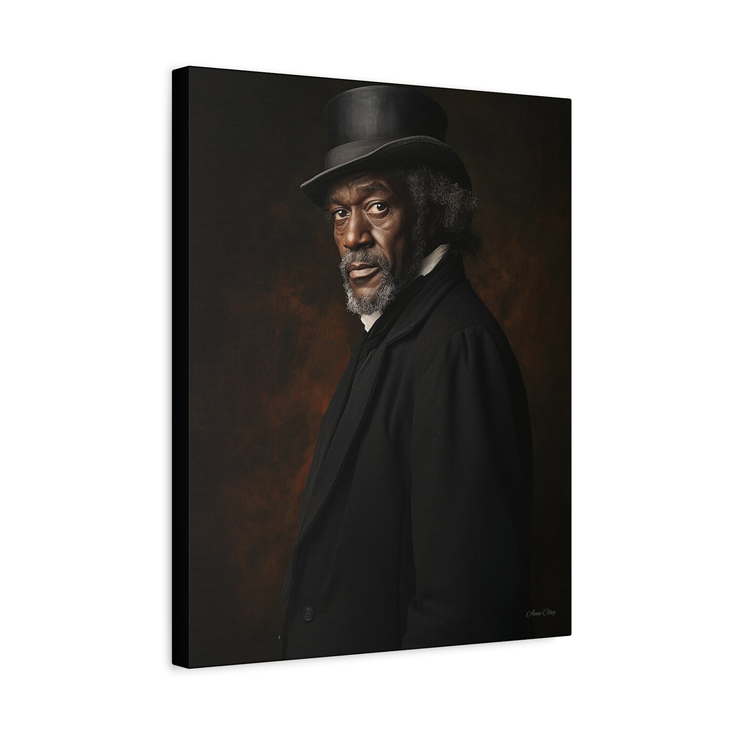 Frederick Elegant Stretched Canvas Art - Iconic Portrait on Matte Finish