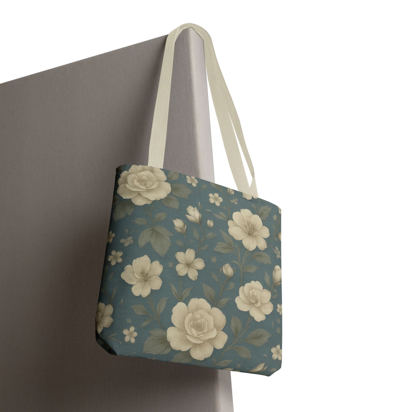 Floral Canvas Tote Bag - Ideal for Everyday Use, Beach Days, Gift for Her, Shopping, Eco-Friendly