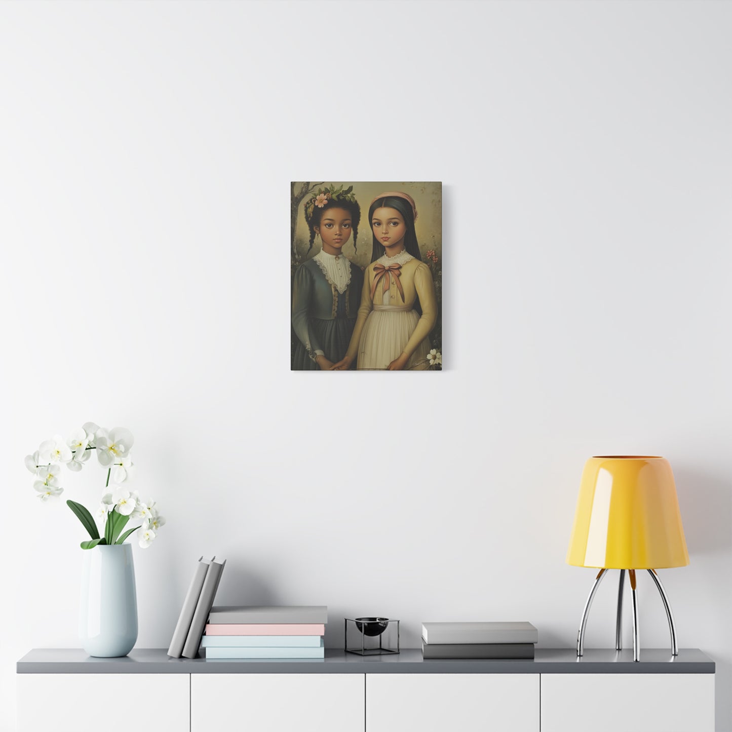 Stretched Matte Canvas Art Print - Diverse Sisterhood Portrait, Wall Decor, Gift for Home, Art Lovers, Gallery Wall