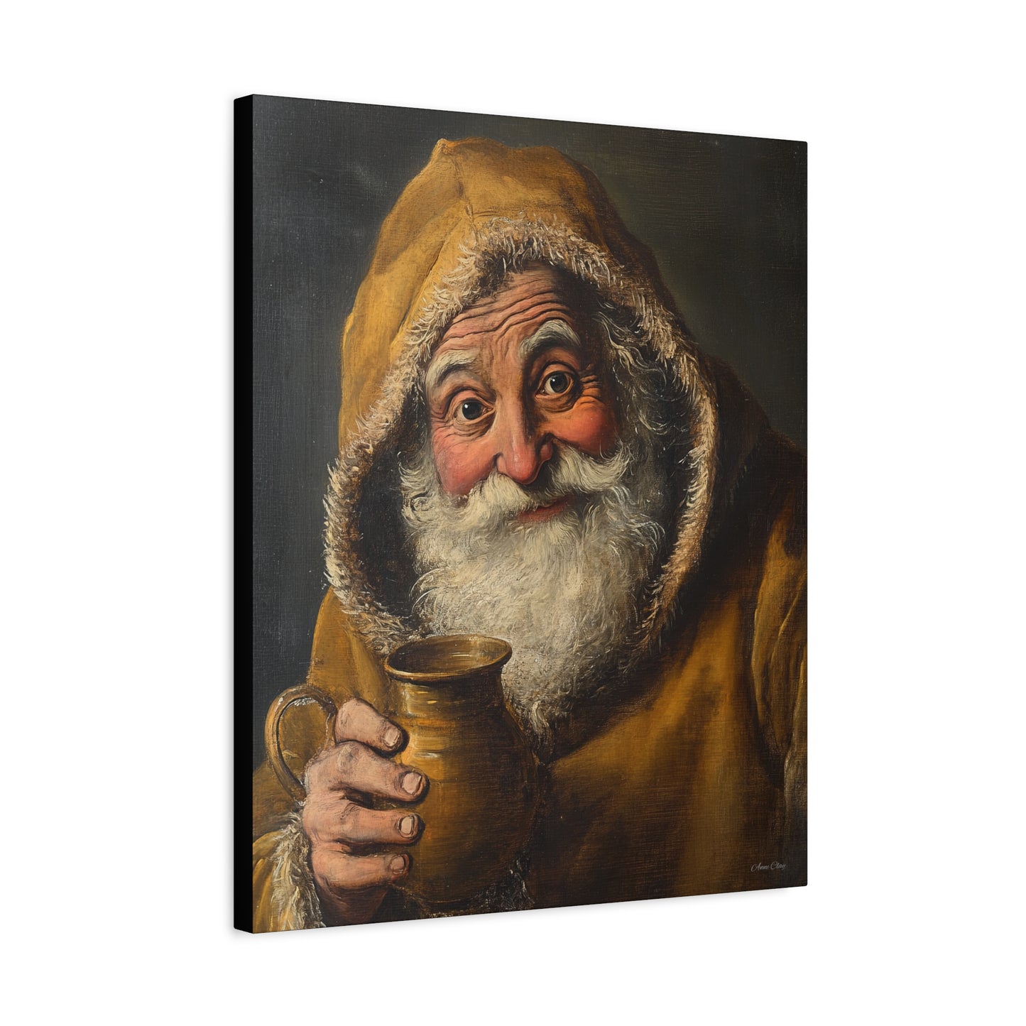 Tavern Santa Matte Canvas, Stretched, 1.25"