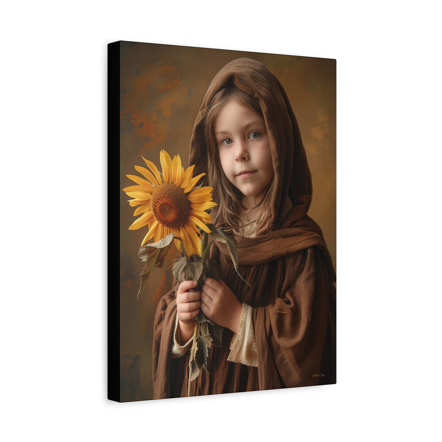 Sandy Sunflower Matte Canvas, Stretched, 1.25"