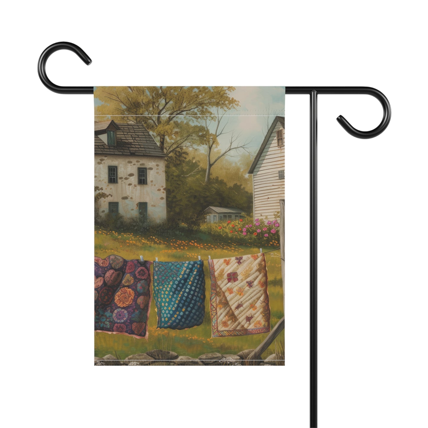 Country Quilts Garden & House Banner