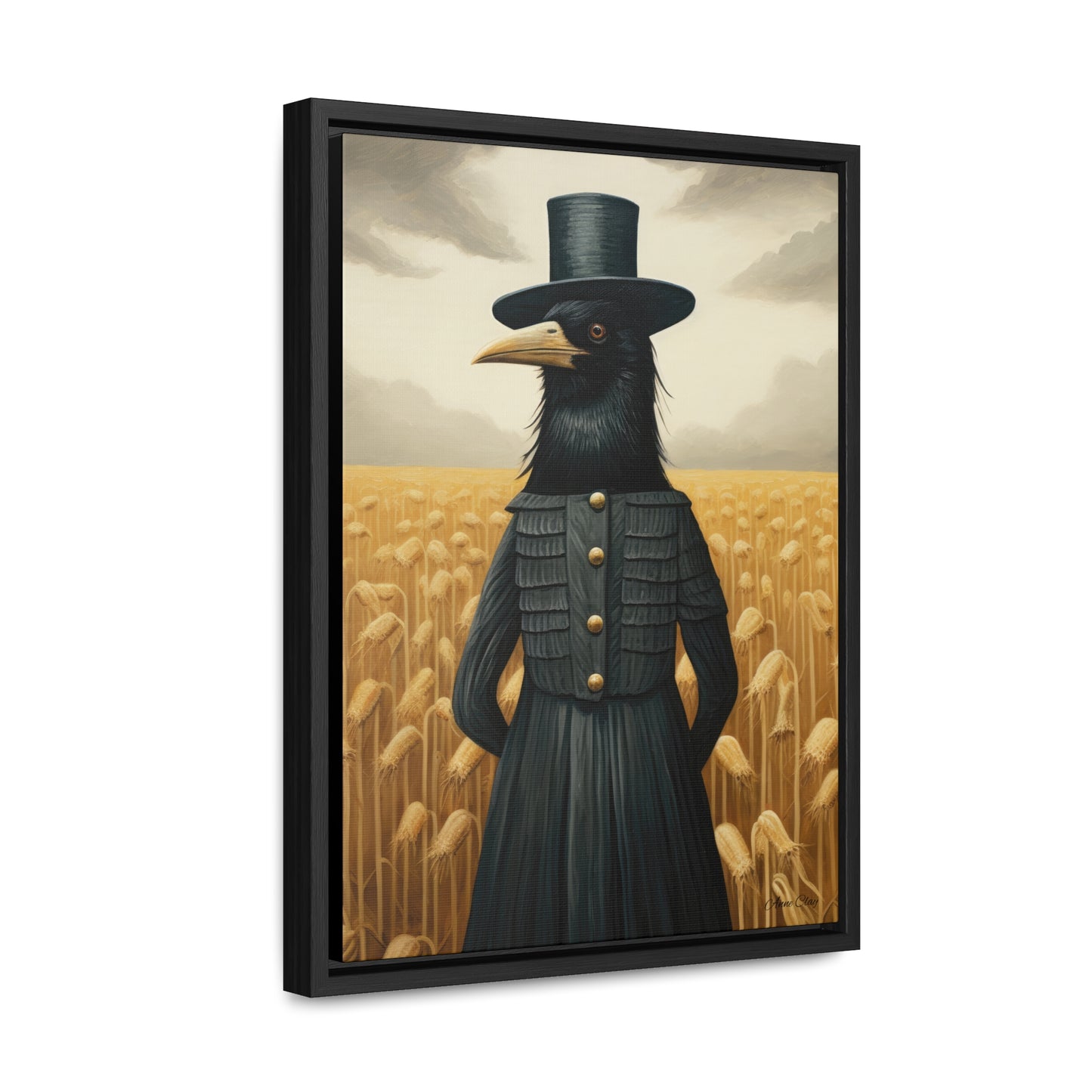 Framed Proper Crow Gallery Canvas Wraps, Vertical Frame