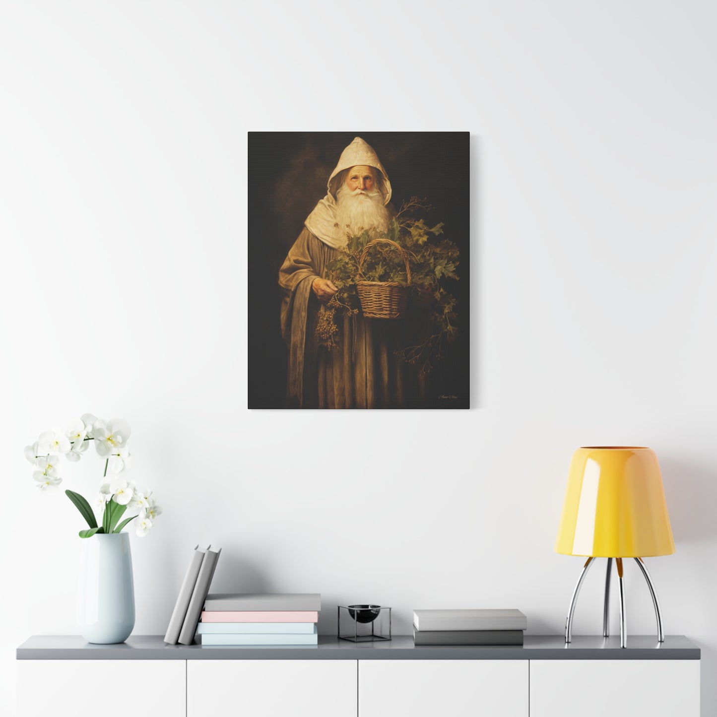 Gentle Santa Matte Canvas, Stretched, 1.25"
