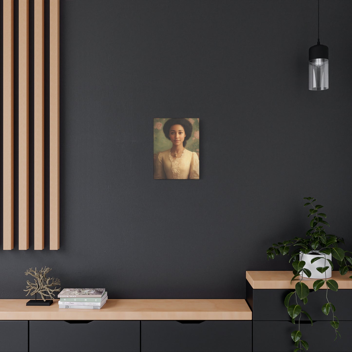 Elegant Portrait Canvas Print, Wall Art, Vintage Home Decor, Art for Living Room, Gallery Wall Decoration, Gift for Art Lovers