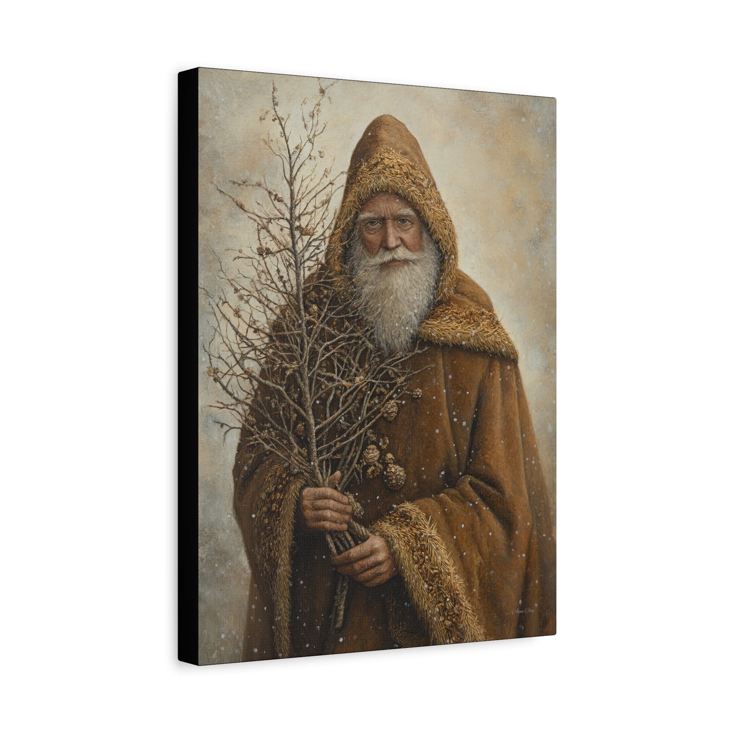 Natural Santa Matte Canvas, Stretched, 1.25"