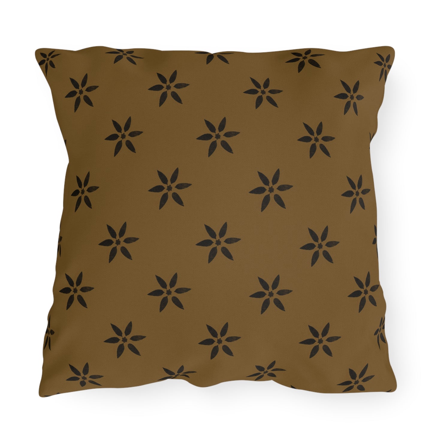 Black Petl on Deep Gold Outdoor Pillows