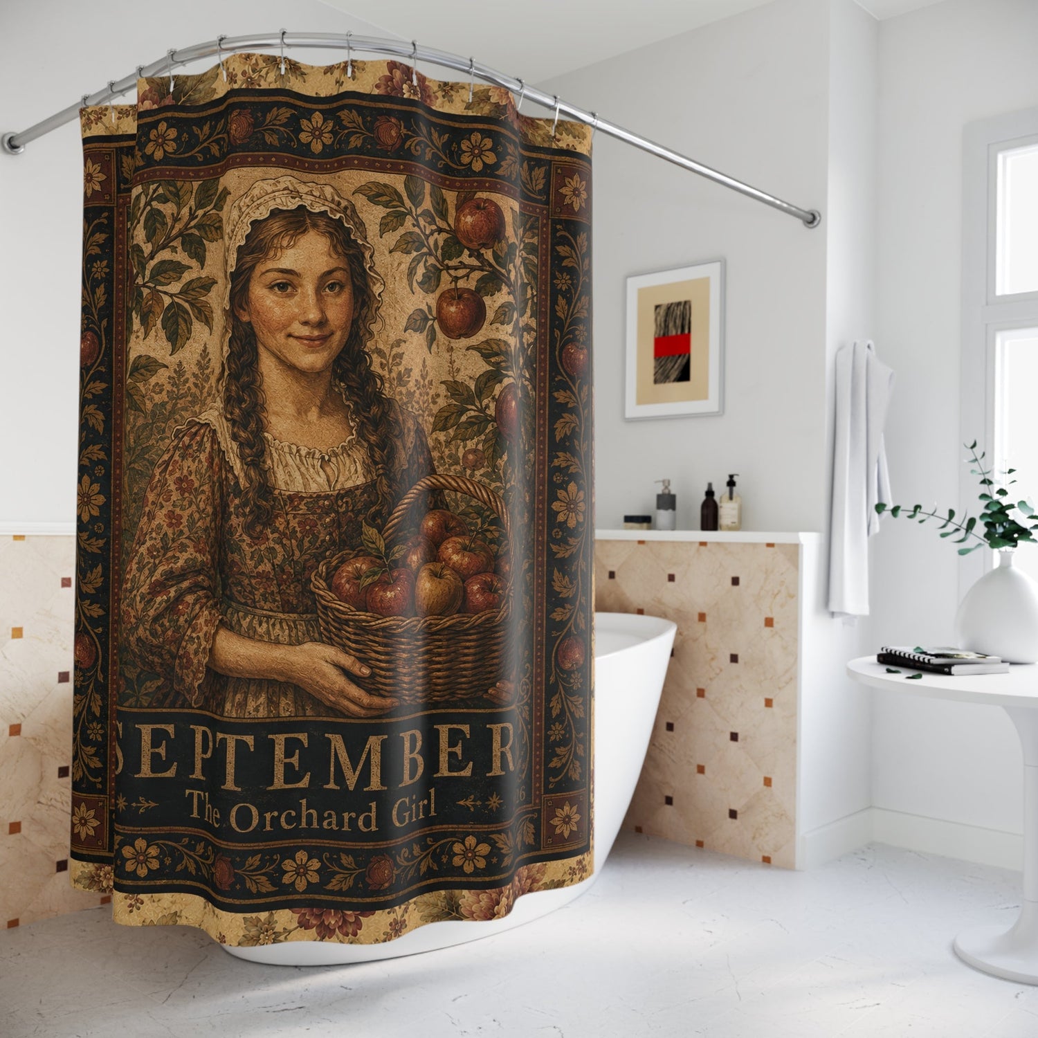 FLINT HOUSE COLLECTIONS MONTHLY SHOWER CURTAIN