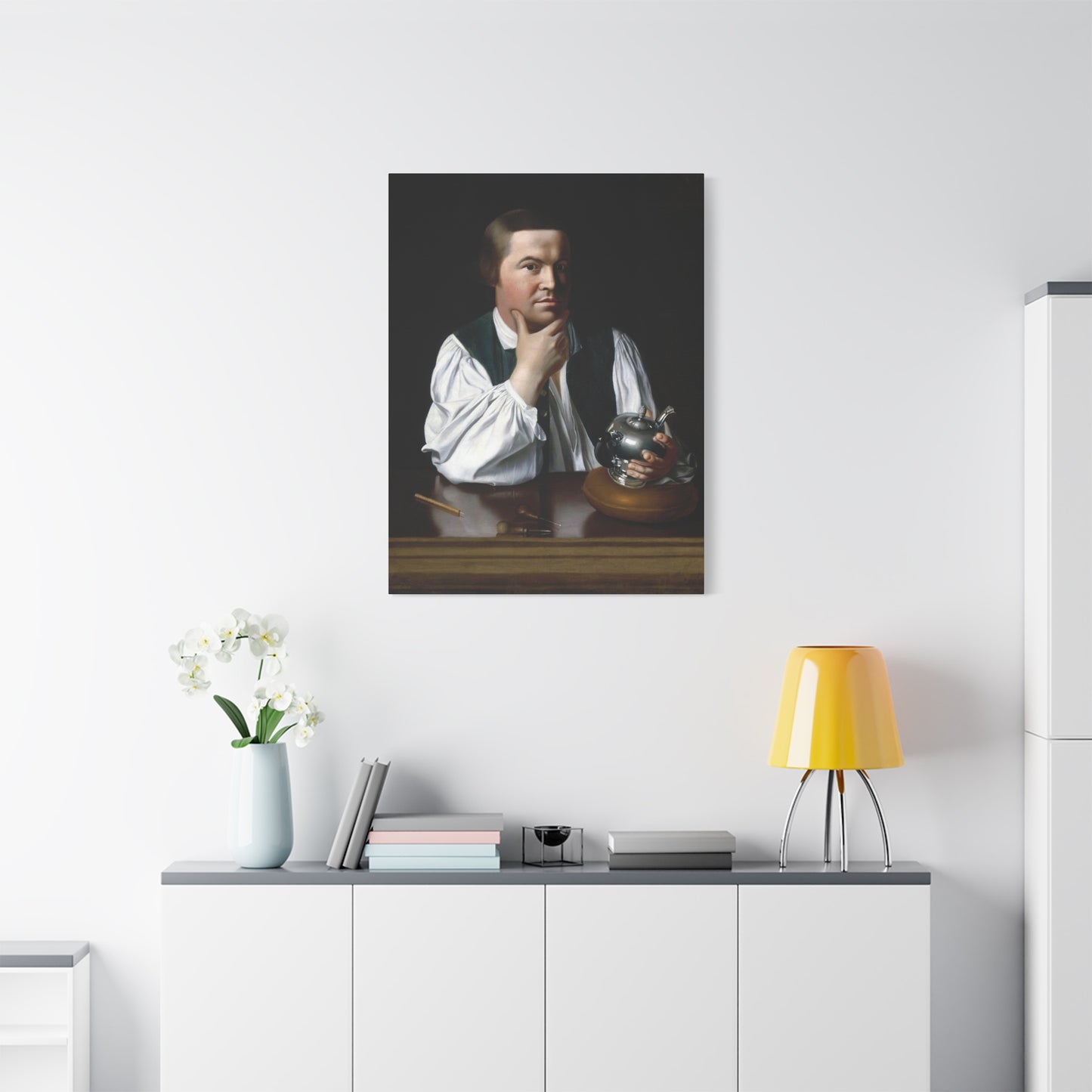 Paul Revere Historical Portrait Canvas Art - Vintage Decor for Home and Office